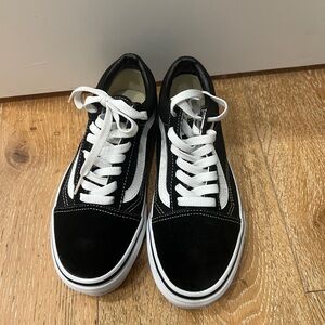 Vans Black and White Athletic Shoes